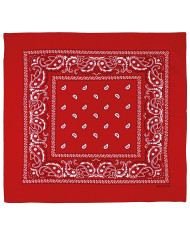 Bandana, red-white, ca. 55 x 55 cm, Cotton