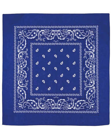 Bandana, royal blue-white, ca. 55 x 55 cm, Cotton