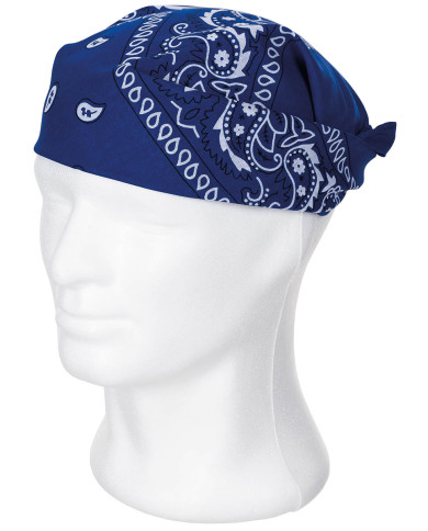 Bandana, royal blue-white, ca. 55 x 55 cm, Cotton