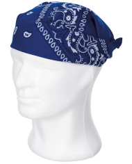 Bandana, royal blue-white, ca. 55 x 55 cm, Cotton