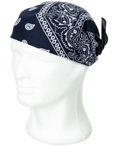 Bandana, navy blue-white, ca. 55 x 55 cm, Cotton