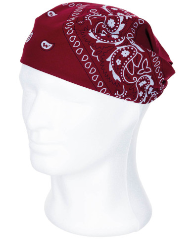 Bandana, burgundy-white, ca. 55 x 55 cm, Cotton