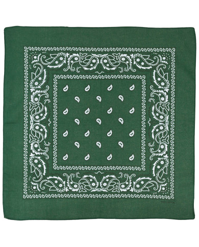 Bandana, OD green-white, ca. 55 x 55 cm, Cotton