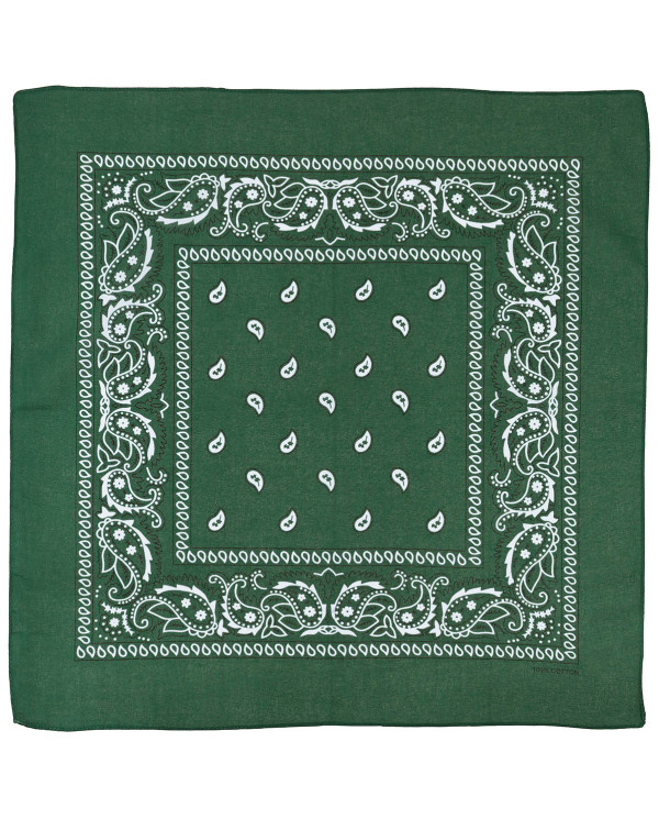 Bandana, OD green-white, ca. 55 x 55 cm, Cotton