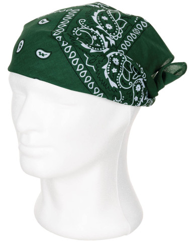 Bandana, OD green-white, ca. 55 x 55 cm, Cotton