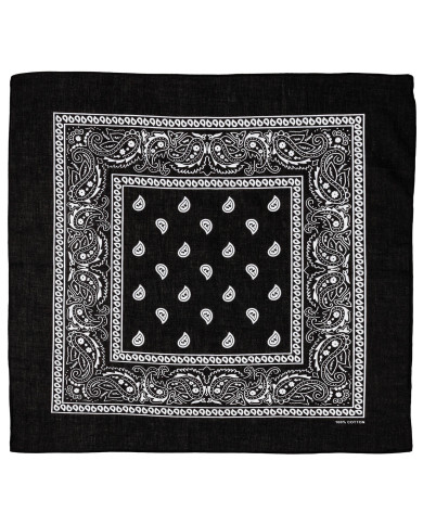 Bandana, black-white, ca. 55 x 55 cm, Cotton