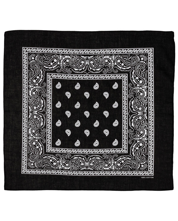 Bandana, black-white, ca. 55 x 55 cm, Cotton