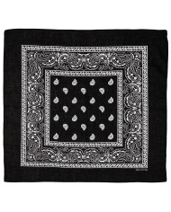 Bandana, black-white, ca. 55 x 55 cm, Cotton