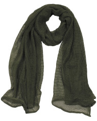 Mesh Scarf, OD green, ca. 190 x 90 cm