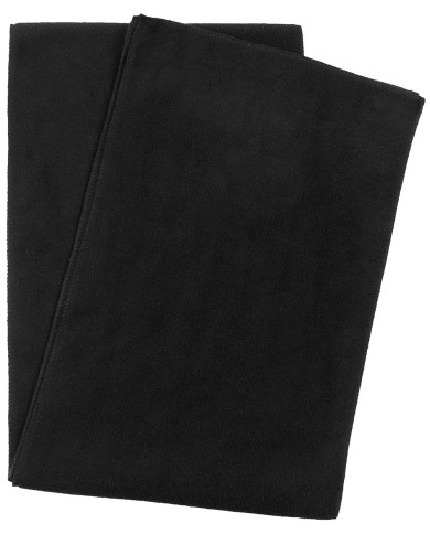 Fleece Scarf, black,  ca. 160 x 25 cm