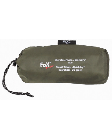 Travel Towel, "Quickdry", Microfibre, OD green, ca. 130 x 80 cm
