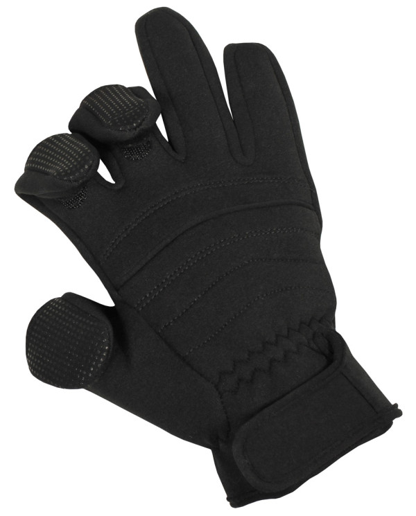 Gloves, "Combat", Neoprene, black