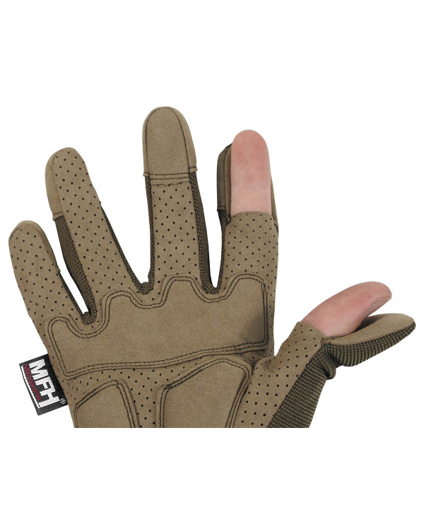 Tactical Gloves, "Action", coyote tan