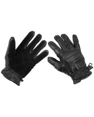 Leather Gloves, "Protect", black, cut-resistant