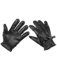 Leather Gloves, black, quartz sand filling