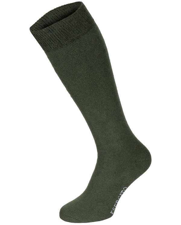 Winter Socks, "Esercito", OD green,  long, 3-pack