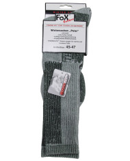 Winter Socks, "Polar", OD green-white