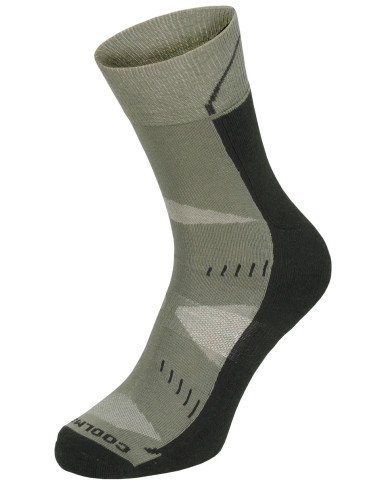 Trekking Socks, "Arber", padded sole, OD green