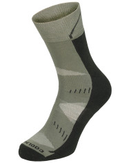 Trekking Socks, "Arber", padded sole, OD green