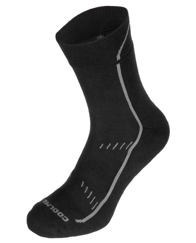 Trekking Socks, "Arber", padded sole, black