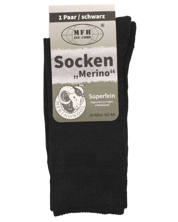 Socks, "Merino", black