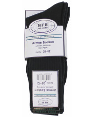Army Socks, black, half-long, 3-pack