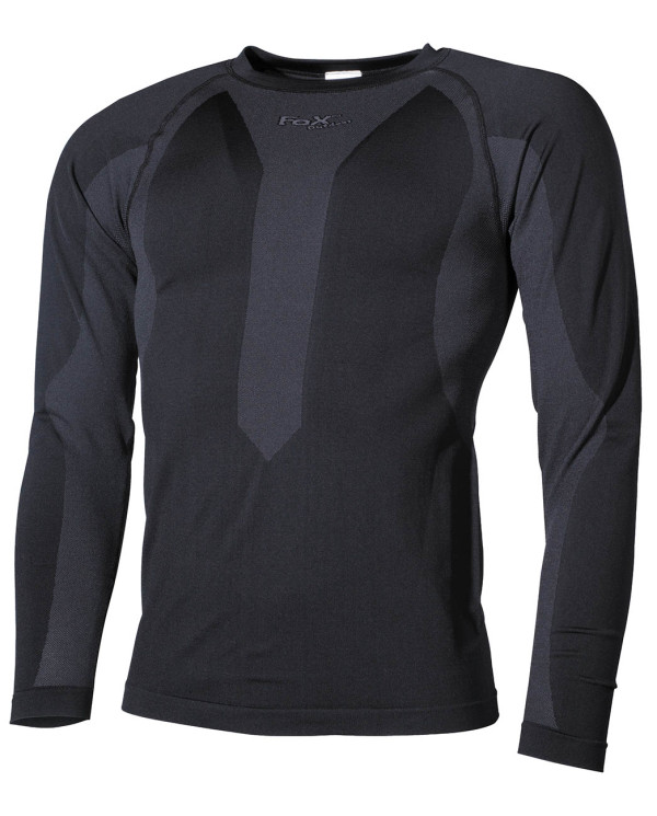 Thermal Functional Undershirt, long-sleeved, black