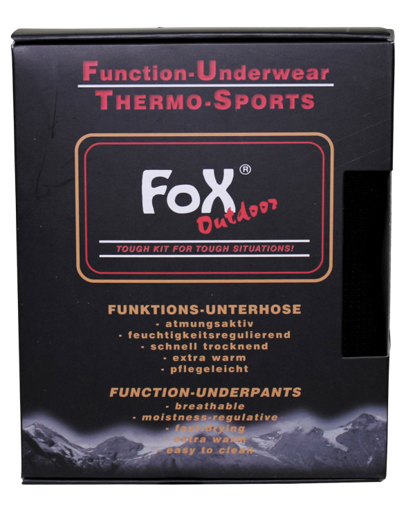 Thermal Functional Underpants,  long, black