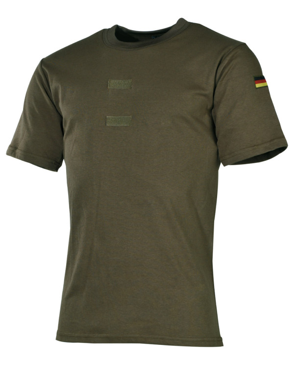 BW Undershirt Tropical, OD green, loop panels, nationality badges