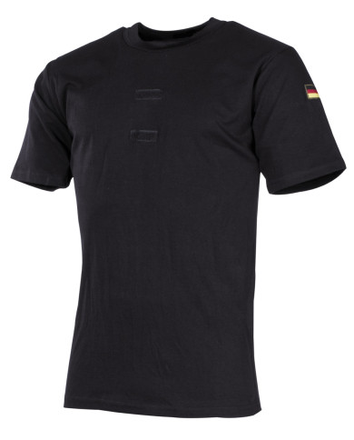 BW Undershirt Tropical, black, loop panels, nationality badges