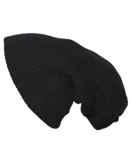 Knitted Hat, "Beanie", black, Rip, extra long