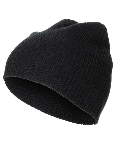 Knitted Hat, "Beanie", Rip, black, extra short