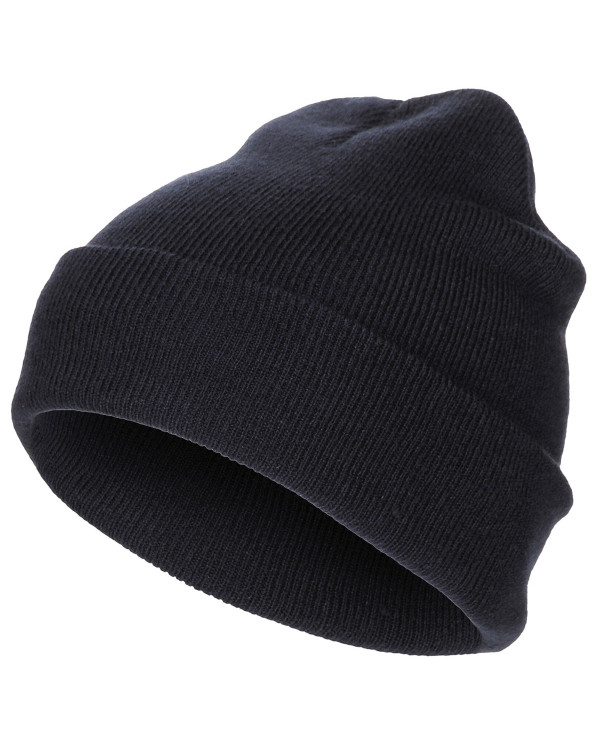 Watch Hat, Acrylic, blue, fine knit