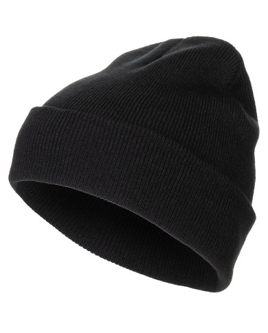 Watch Hat, Acrylic, black, fine knit