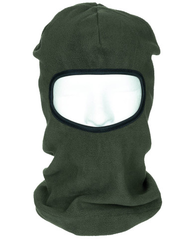 Balaclava, 1 hole, OD green, Polyester-fleece