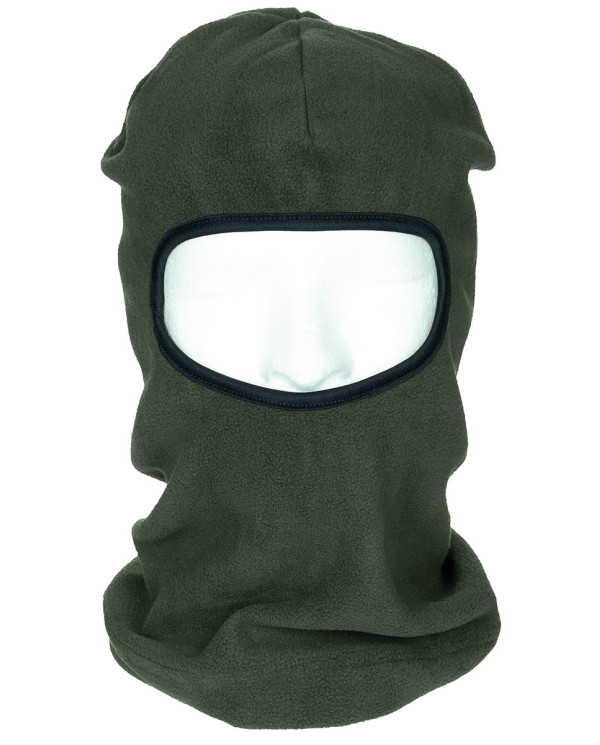 Balaclava, 1 hole, OD green, Polyester-fleece