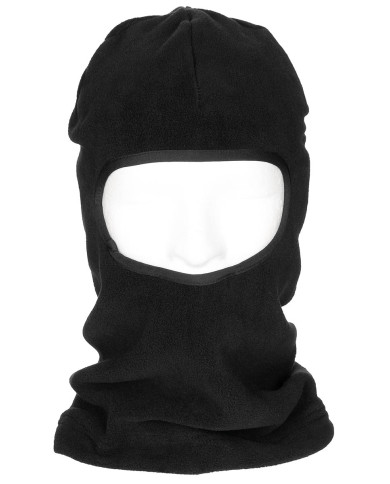 Balaclava, 1 hole, black, Polyester-fleece
