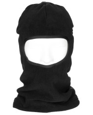 Balaclava, 1 hole, black, Polyester-fleece