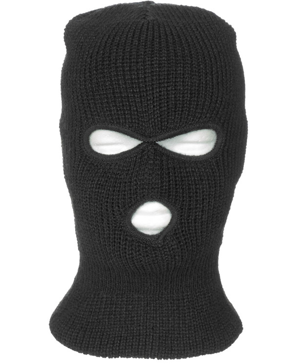 Balaclava, 3 hole, Acrylic, black