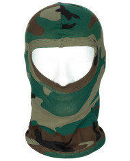 Balaclava, 1 hole, thin, woodland, 100 % Cotton