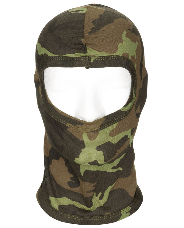 Balaclava, 1 hole, thin, M 95 CZ camo, 100 % Cotton