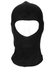 Balaclava, 1 hole, thin, black, 100 % Cotton