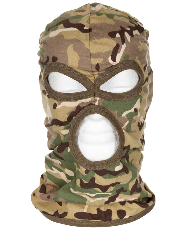 Balaclava, 3 hole, thin, operation-camo, 100 % Cotton