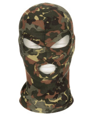 Balaclava, 3 hole, thin, flecktarn, 100 % Cotton