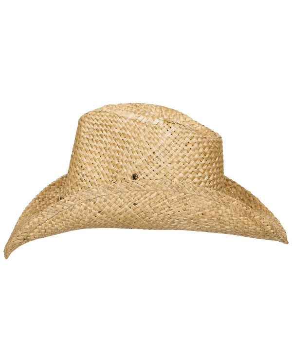 Straw Hat, with chin strap, light brown