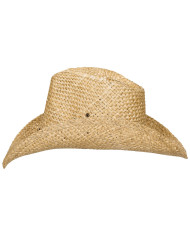 Straw Hat, with chin strap, light brown
