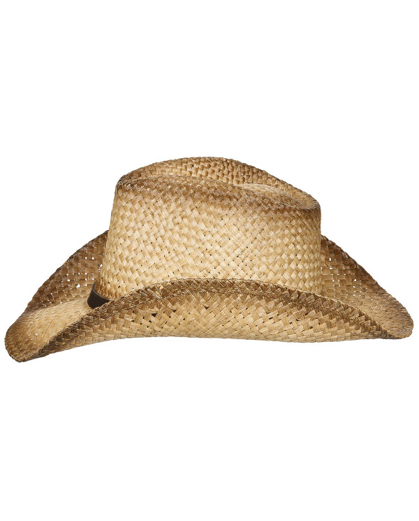 Straw Hat, with hat band,  brown