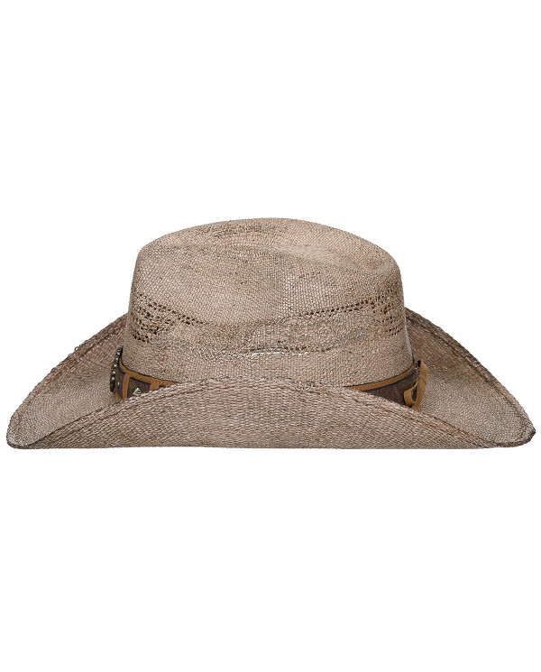 Straw Hat, "Colorado", with hat band, brown