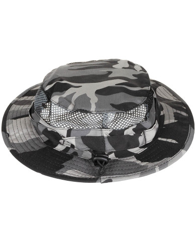 Bush Hat, "Mesh Boonie", grey camo