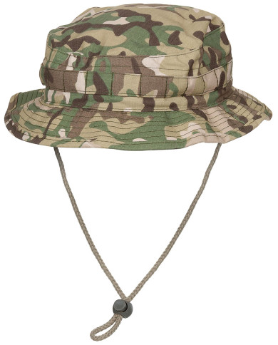 GB Bush Hat, chin strap, SF Boonie, Rip Stop, op.-camo